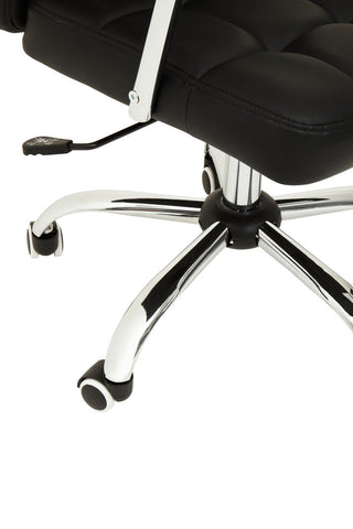 Brent Black Tufted Home Office Chair