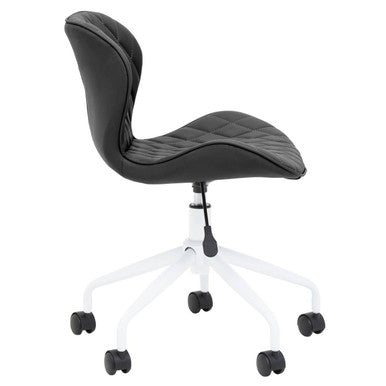 Brent Black And White Home Office Chair