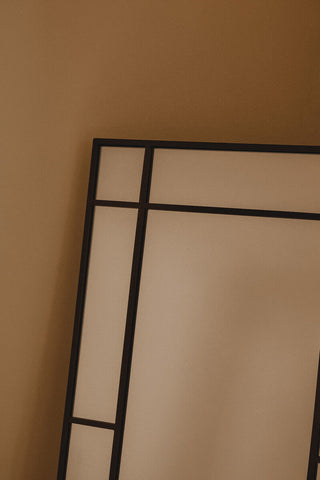 Tiana Floor Standing Mirror Black Frame