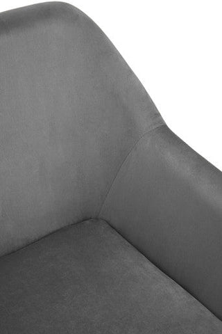 Xander Grey Velvet Modern Accent Chair