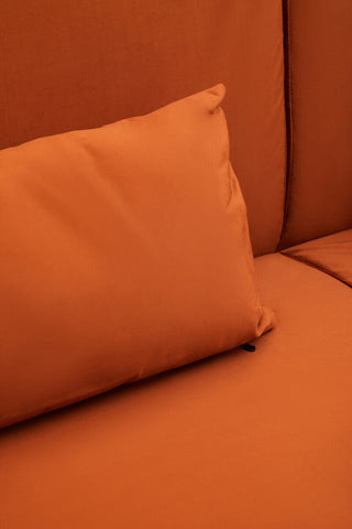 Hatton Burnt Orange Velvet Sofa Bed