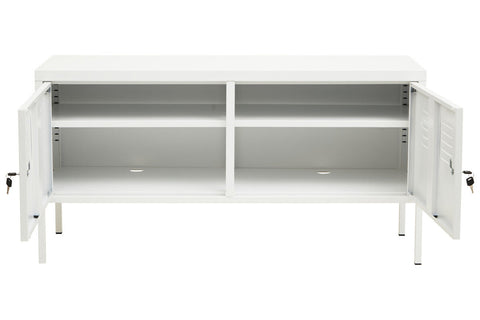 Academy Two Door White Locker Cabinet