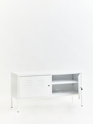 Academy Two Door White Locker Cabinet