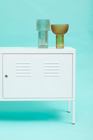 Academy Two Door White Locker Cabinet