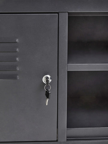Academy Two Door Grey Locker Cabinet