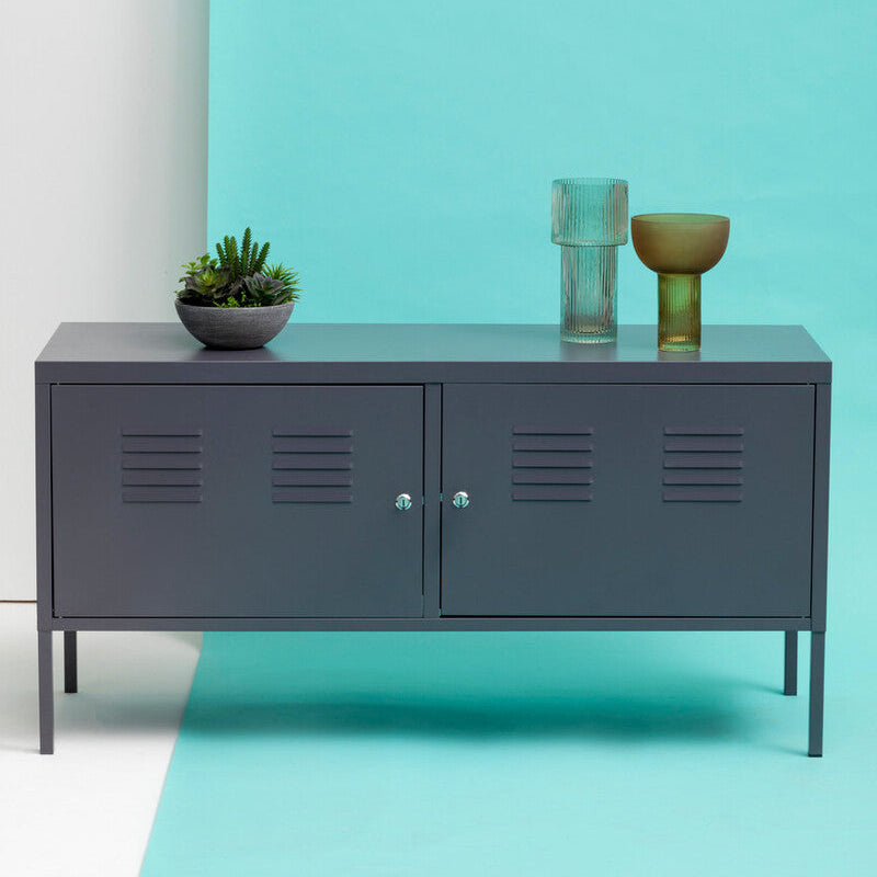 Academy Two Door Grey Locker Cabinet