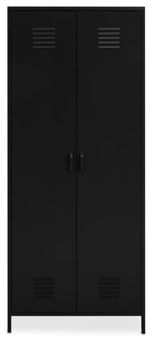Academy Black Two Door Locker Style Wardrobe