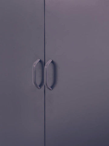 Academy Grey Two Door Locker Style Wardrobe
