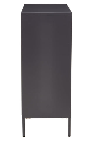 Acier Two Door Grey Metal Cabinet
