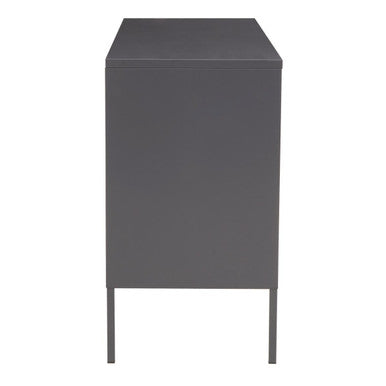 Acier Three Door Grey Metal Sideboard