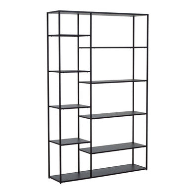 Acero Black Metal Shelf Unit