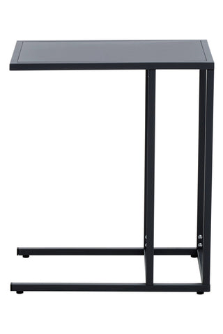 Acero Black Metal Side Table