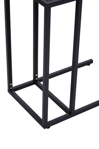 Acero Black Metal Side Table