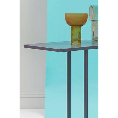 Acero Grey Metal Side Table