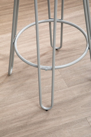 District 3 Piece Elm Wood Bar Table And Stool Set