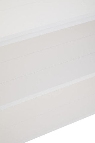 Heritage Three Shelf Large White Bookcase