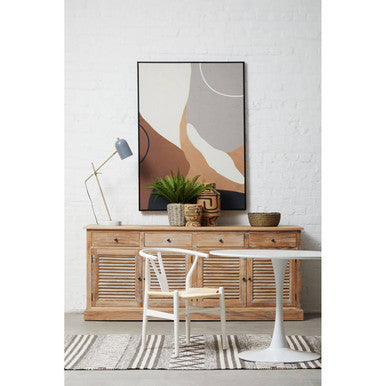 Laila Large White Round Dining Table