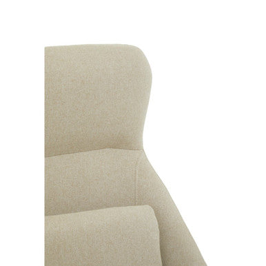 Stockholm Natural Chair With Black Metal Frame