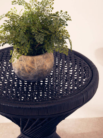 Mataram Black Finish Twisted Table