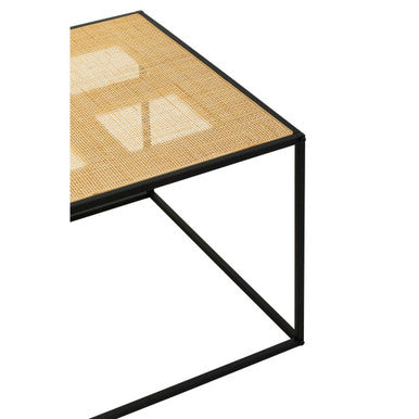 Depok Rattan And Metal Coffee Table