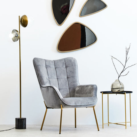 Trosa Black Top Side Table