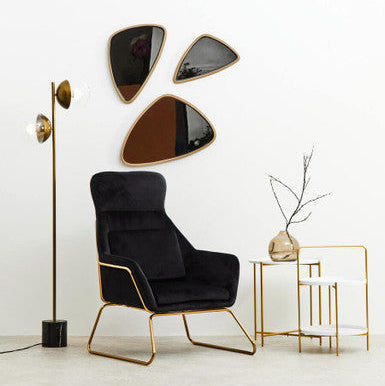 Trosa White and Gold Side Table