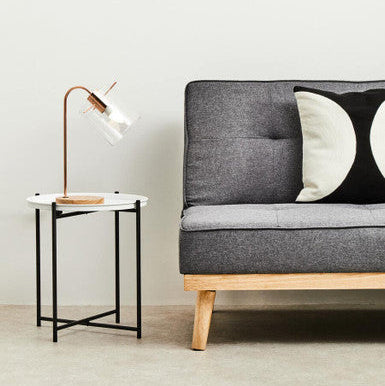 Trosa Side Table With Round White Top