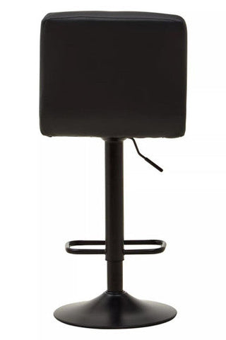 Baina Black Faux Leather Bar Chair