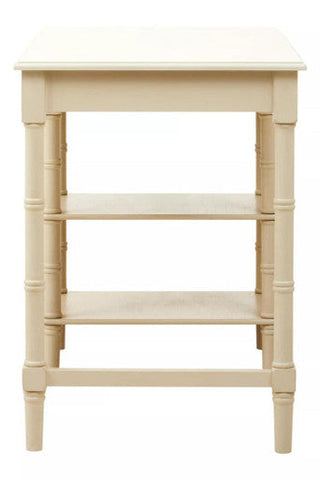 Heritage Ivory Desk with Drawer and Shelves
