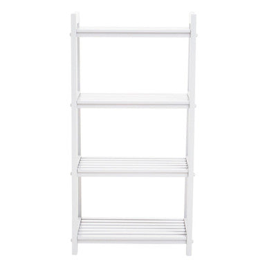 Chester White Wood Four Tier Shelf Unit