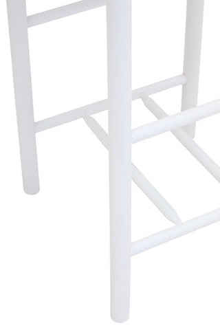 Bandar Natural Rope and White Bar Stool