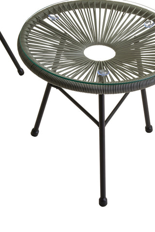 Miami Grey 3 Piece Rattan Patio Set