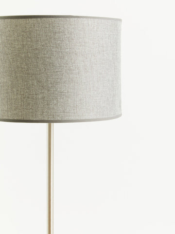 Forma Chrome Floor Lamp with Cream Shade