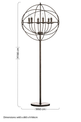 Orbital 6 Arm Floor Lamp
