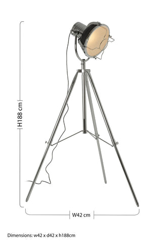 Industrial Revolution Matt Black Floor Lamp