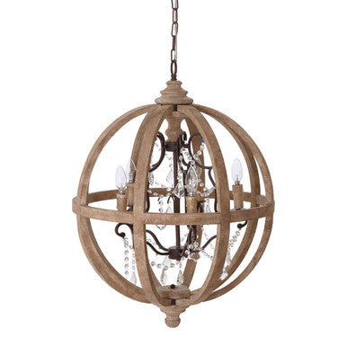 Pia 5 Arm Chandelier