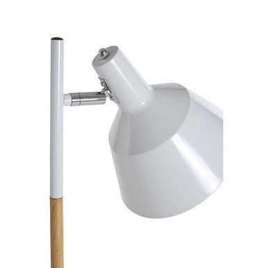 Bryant White Metal and Metal Floor Lamp