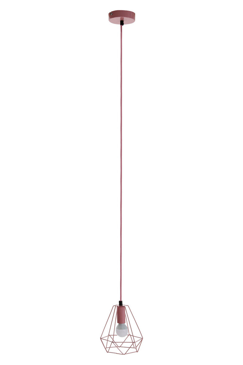 Beli Pink Metal Wire Pendant Light