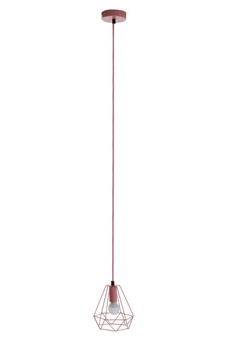 Beli Pink Metal Wire Pendant Light