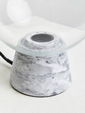 Lamonte Globe Lamp with Grey Marble Base
