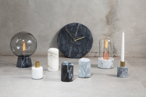 Lamonte Globe Lamp with Black Marble Base