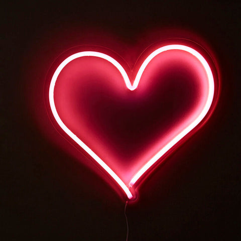 Neon Heart Design LED Box Light
