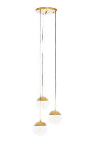 Revive Gold Finish 3 Bulb Pendant Light