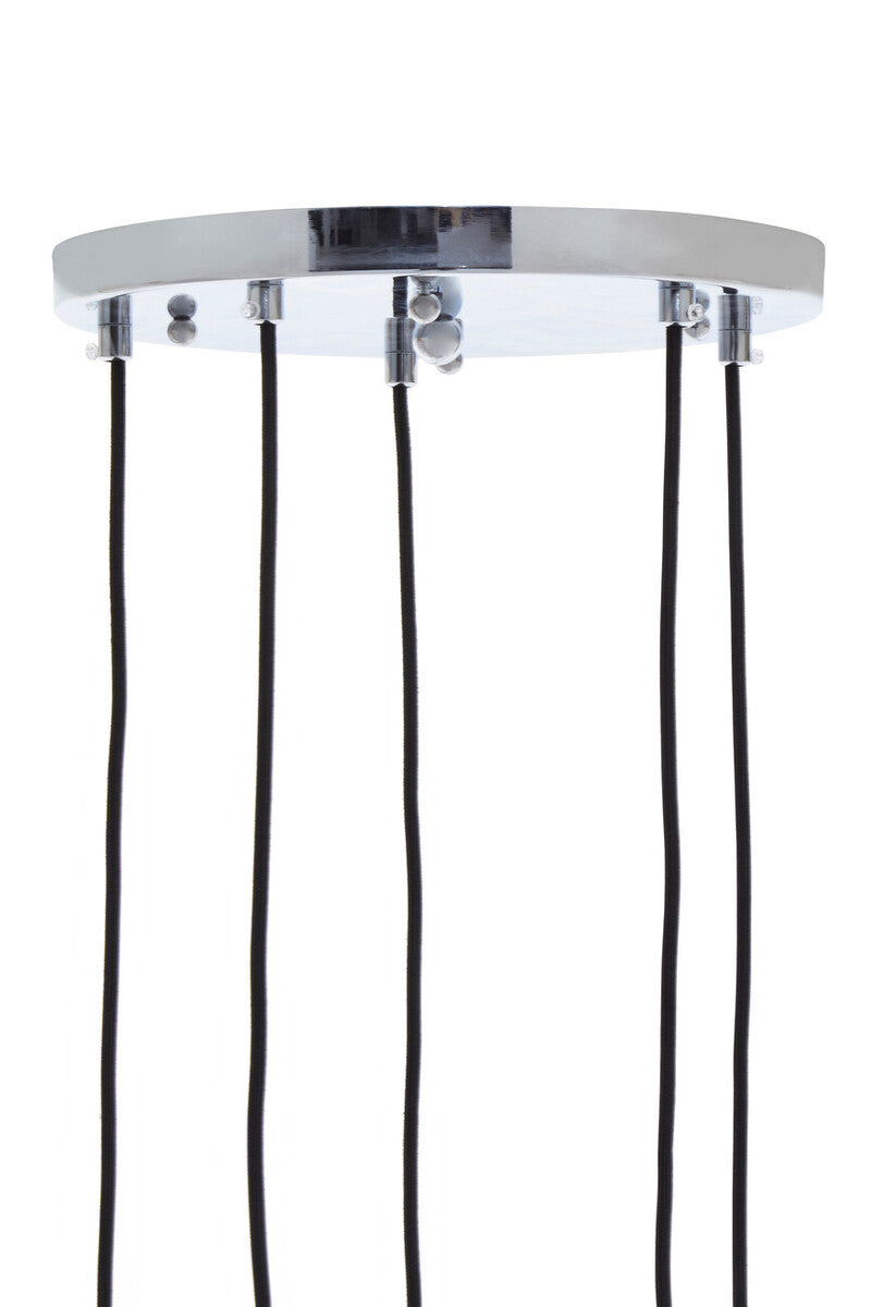 Revive Chrome Finish Five Pendant Lights