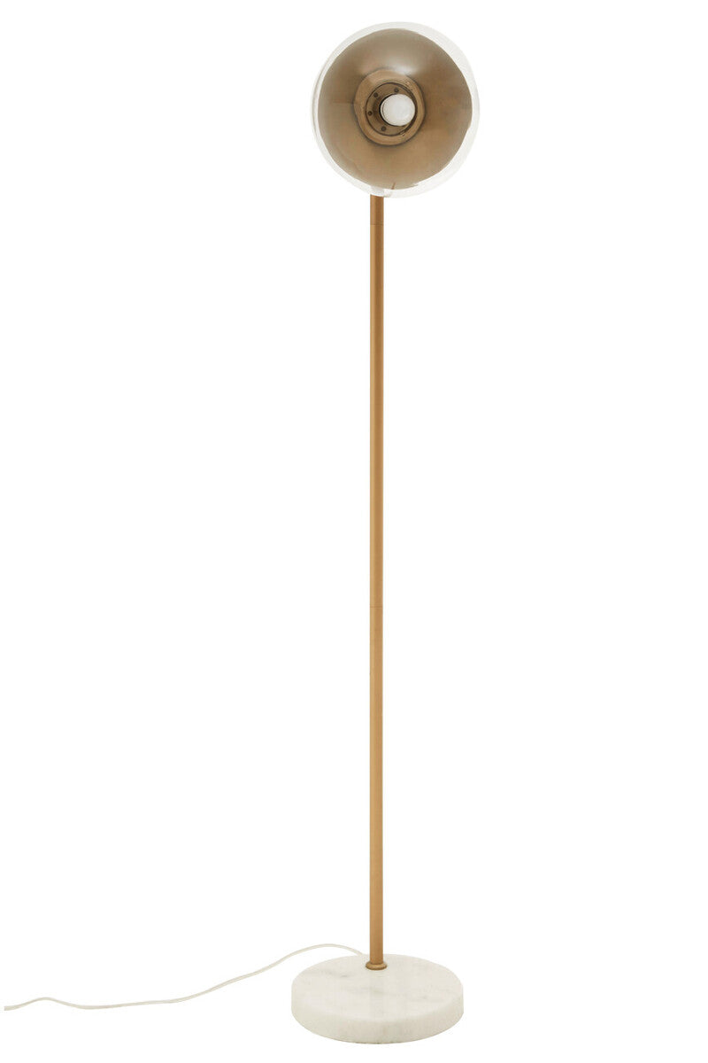 Revive Gold Finish Metal Floor Lamp