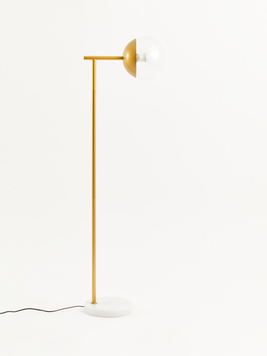 Revive Gold Finish Metal Floor Lamp