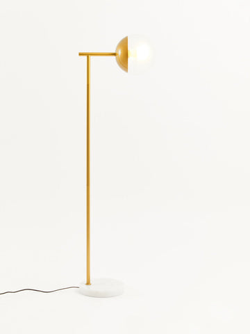 Revive Gold Finish Metal Floor Lamp