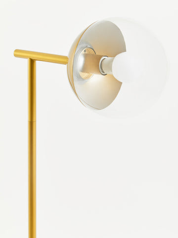 Revive Gold Finish Metal Floor Lamp