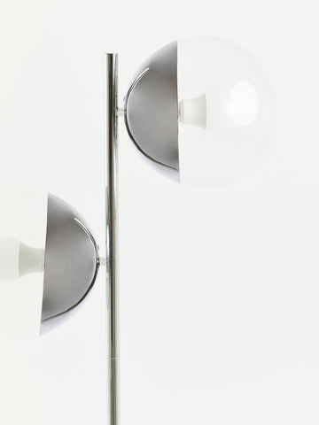 Revive Chrome Finish 2 Light Floor Lamp