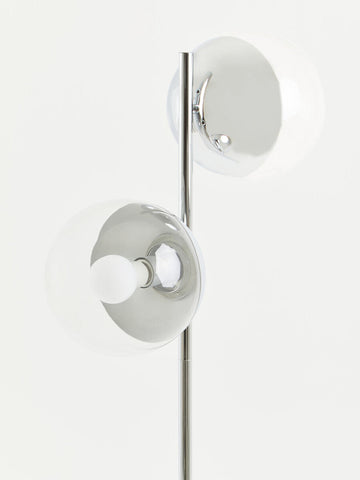 Revive Chrome Finish 2 Light Floor Lamp